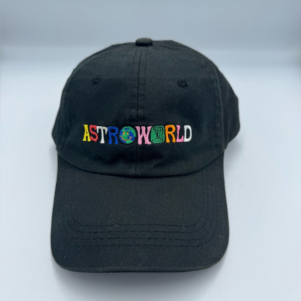Astroworld Hat Black Snapback Travis Scott Festival Embroidered Logo fading